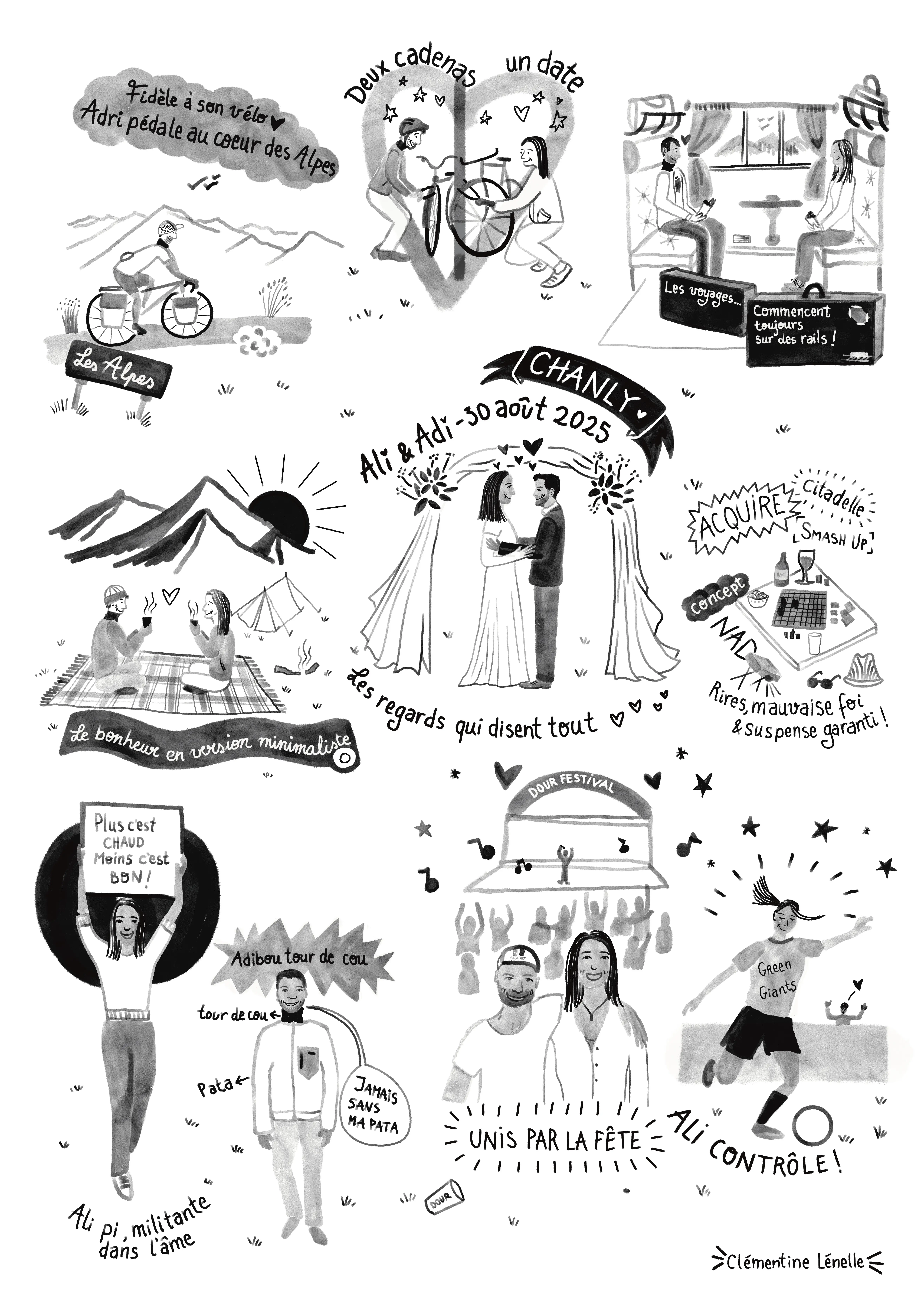 Souvenir illustré Adri & Ali