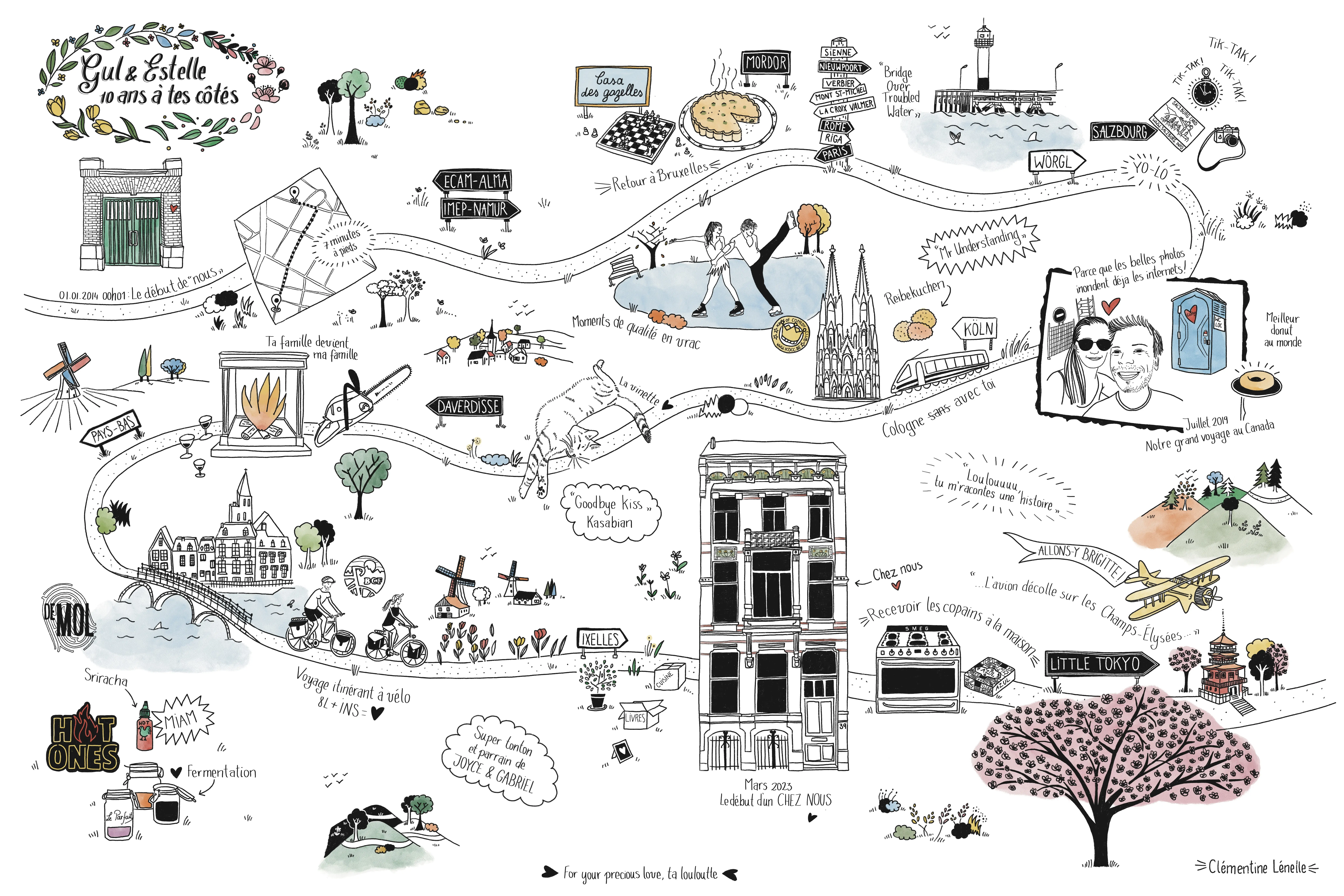 Souvenir illustré Gull & Estelle